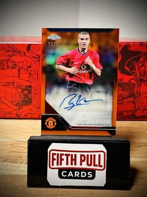 Roy Keane Auto /25 Orange Refractor 2024/25 Topps Chrome Man Utd Deluxe - Image 1 of 2