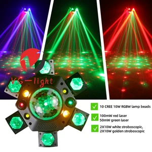 150W RGBW LED Moving Head Light Disco Stage Lighting Beam DMX Party Effect Light - Picture 1 of 10