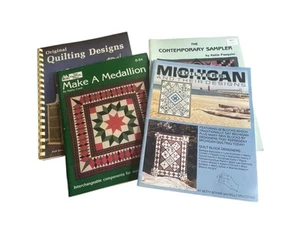 Quilting Pattern Book Lot Of 4 VTG 1980s Era - Picture 1 of 6