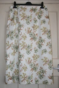 SIZE 16 EASTEX CREAM FLORAL LINEN BLEND SKIRT - Picture 1 of 5