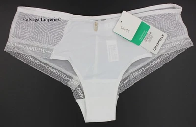 Pantalones Cortos Chantelle C18Q40 "Soporte Moderno" Encaje/Malla Logo Niño Nuevos con Etiquetas, Blanco, XS Foto 1 de 4