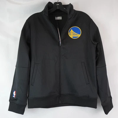 New Pro Standard Golden State Warriors NBA Zip-Up Black Jacket Youth L NWT - Image 1 of 4