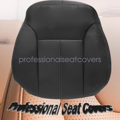 Capa de couro traseira inclinada para motorista preta para 2010 2011 2012 Mercedes-Benz GL350 GL500 - Imagem 1 de 4