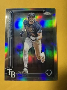 2025 TOPPS CHROME BASEBALL JOSH LOWE RAYS REFRACTOR - Picture 1 of 1