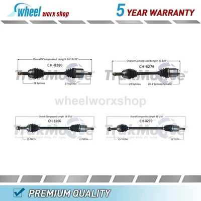 Eje delantero trasero CV para Jeep Patriot 2,0 L 4x4 automático tracción delantera 2014-15 Foto 1 de 4