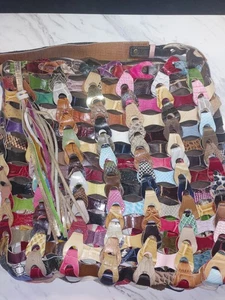 Jesslyn Blake Hobo Bag Multicolor Woven Leather Tassel Purse Shoulder Bag HIPPY - Bild 1 von 11