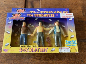 The Three Stooges The Bendables 4-pc Gift Set #11522 Gordy Toy - Picture 1 of 2