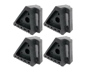 	HOXWELL Solid Heavy Duty Recycled Rubber Wheel Chocks 4 Packs Premium Wheel	 - Picture 1 of 6