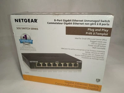8-Port Netgear Unmanaged Switch GS308 V3 *NEW* - Image 1 of 3