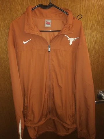 Nike Texas Longhorns Mens XL Dri-Fit Full Zip Hooded Jacket Burnt Orange Cover