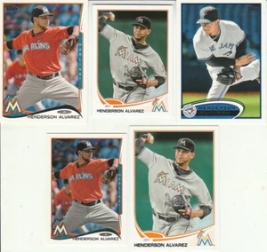 ⚾ 20 different HENDERSON ALVAREZ cards lot 2012 - 2015 Jays Marlins Press Proof - Picture 1 of 3