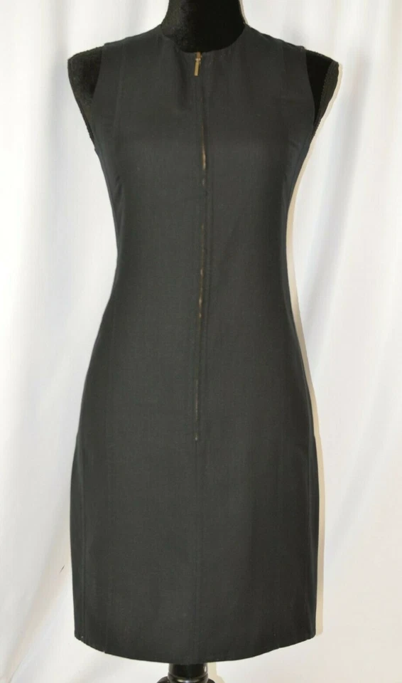 Vestido para mujer Akris sin mangas talla 2 cremallera frontal mezcla de algodón reversible? Carrera Foto 1 de 4