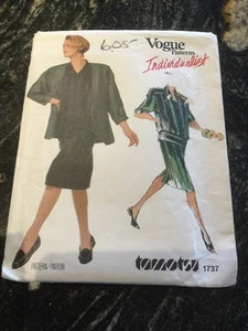 Vogue Individualist Tamotsu 1737 Uncut Pattern Size 8 FF Jacket Skirt Top - Picture 1 of 4