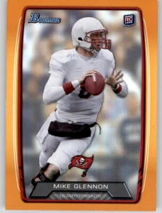2013 Bowman Orange Holo Mike Glennon #D /299 Rookie RC Refractor Buccaneers #128 - Bild 1 von 2