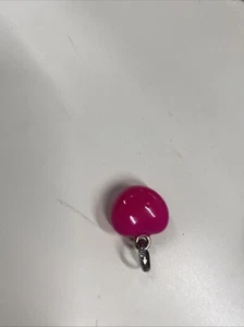 Links of London rosa gepufftes Herz Charm, Sterlingsilber, Emaille, gepunzt 7,8 g - Bild 1 von 3