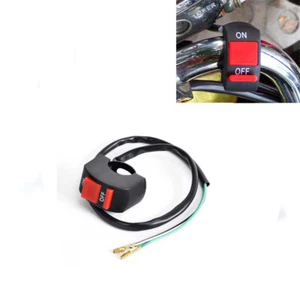 Interruptor de botón de encendido/apagado para manillar de motocicleta Cafe Racer todoterreno - Imagen 1 de 6