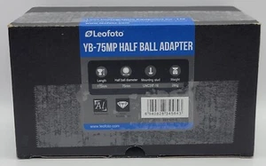 Leofoto YB-75MP Half Ball Adapter 75mm Leveling Bases Video Ball Adapter - Picture 1 of 9