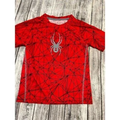 Camisa Spyder Niño Rojo Negro y Gris Talla 6 Foto 1 de 4