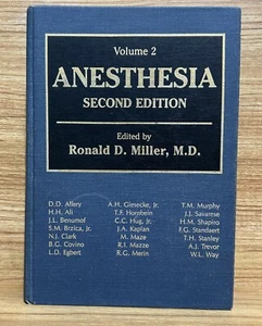 Anesthesia Miller Second Edition Volume 2 Complete Anesthesiology 1986 Book 2nd - Bild 1 von 4