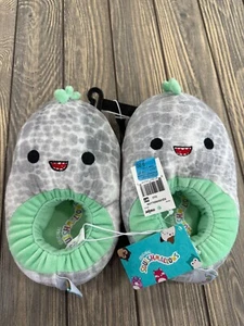 Squishmallows Mädchen Wal Hausschuhe Gr. 13/1 grau & neuwertig Plüsch Hallenschuhe - Bild 1 von 6