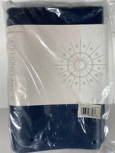 Anthropologie Travel Yoga Mat 24" X 68" Pilates Workout Fitness Exercise Blue - Picture 1 of 4