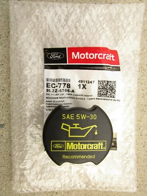 FORD LINCOLN 9L2Z-6766-A MOTORCRAFT EC-778 EC778 ENGINE OIL FILLER CAP OEM NEW - Image 1 of 4