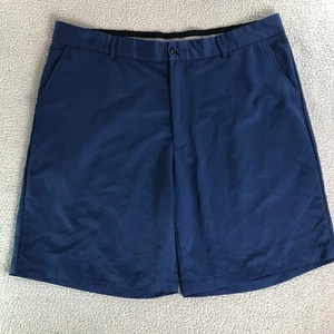 Pantalones cortos de golf Greg Norman Tasso Elba para hombre talla 40 azul marino frente plano cómodos elásticos - Imagen 1 de 11
