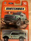 Matchbox 2021 Ford Bronco Off Road Green #25 2023. New-Sealed
