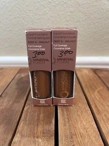 NEW Mineral Fusion - Liquid Foundation Deep 5 Walnut - 1 Each, 1 fl oz. LOT of 2 - Picture 1 of 3