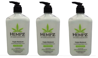 LOTE DE 3 CÁÑAMO TRIPLE HUMEDAD TODO EL DÍA HUMEDAD ENVÍO GRATUITO Foto 1 de 3