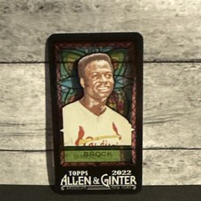 Lou Brock /25 2022 TOPPS ALLEN & GINTER STAINED GLASS St. Louis Cardinals