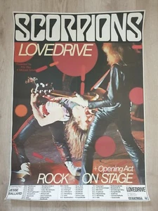 Scorpions Lovedrive 1979 Konzertplakat Tour Poster Plakat Papier gerollt - Bild 1 von 20