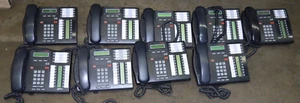 9x Posten Nortel Avaya T7316E anthrazit Display Lautsprecher Telefon - Bild 1 von 1
