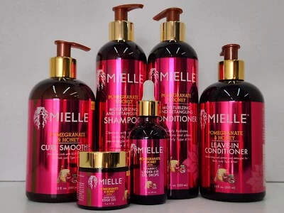 MIELLE Pomegranate & Honey Curly Hair Care Products 6PCS BUNDLE SET-BRAND NEW! - Image 1 of 4