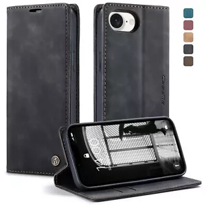 Funda tipo billetera de cuero con soporte abatible para teléfono Apple iPhone 16e - Imagen 1 de 20