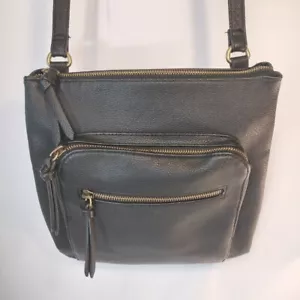 Black Leather Purse Handbag - Picture 1 of 9