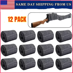 12er Pack Flinte/Gewehr Socken Jagd Gewehr Sockenhülle Silikon behandelt grau 55 Zoll - Bild 1 von 20