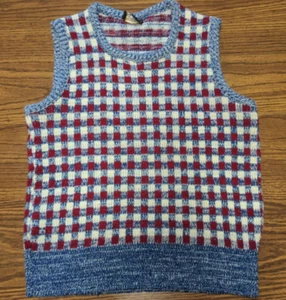 Vintage Town Craft Plus Erwachsene Medium JCPenney Karo Weste, Acryl (?) - Bild 1 von 7