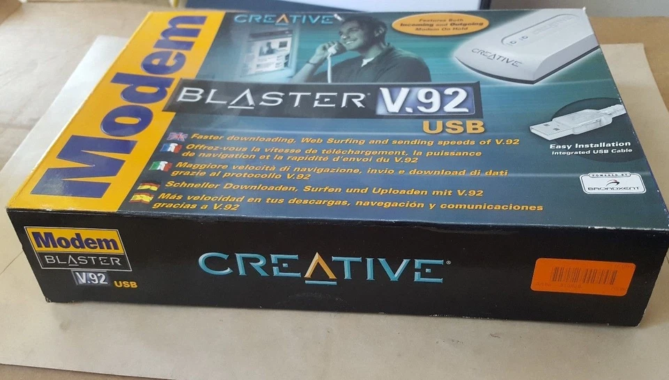 CREATIVE 313938 MODEM BLASTER V.92 USB (U4.6) - Image 1 of 1