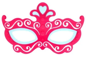 Princess Light Up Half Mask Halloween Costume Accessories Children Teens  - Picture 1 of 2