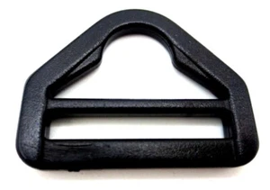 1 1/2" 38mm Wide Webbing D Ring Connector for Clip Hook Cord Strap Pack Black - Picture 1 of 11