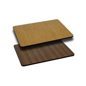 Flash Furniture Tavolo Rettangolare 24'' x 30'' con Naturale/Noce - Foto 1 di 2