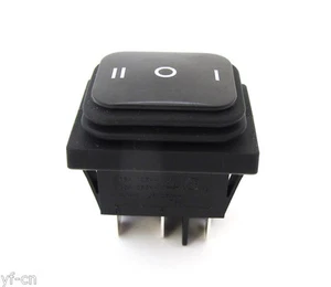 1x Black SAJOO 16A 125V/10A 250V ON/OFF/ON 6pin Boat Car Rocker Momentary Switch - Picture 1 of 3