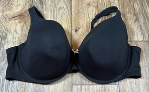 Cacique Lane Bryant 50D leicht gefütterter Full Coverage BH schwarz mit Bügel - Bild 1 von 4