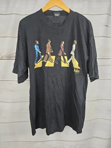 Vintage The Beatles Abbey Road Album Cover T-Shirt Large Double Sided 1998 #K - Picture 1 of 7