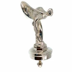 bolt CHROME Rolls Royce car flying lady brass emblem 16 cm Spirit Ecstasy bolt - Picture 1 of 19