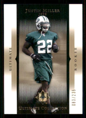 2005 Ultimate Collection #141 Justin Miller RC /235 - Image 1 of 2