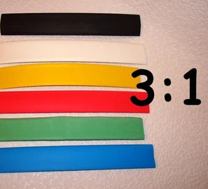 1/2" ID 3:1 Heat Shrink Tubing - 4ft, 10ft, 25ft - choose color and length - Picture 1 of 1