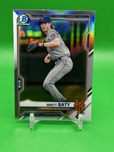 Brett Baty - 2021 Bowman Draft Chrome #BDC-130 Refractor - Mets - Picture 1 of 2