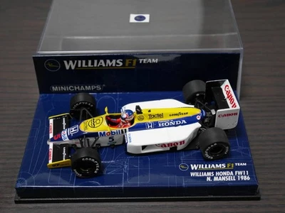 Minichamps 1/43 Williams Honda FW11 Nigel Mansell 1986 auto pressofusa - Immagine 1 di 4